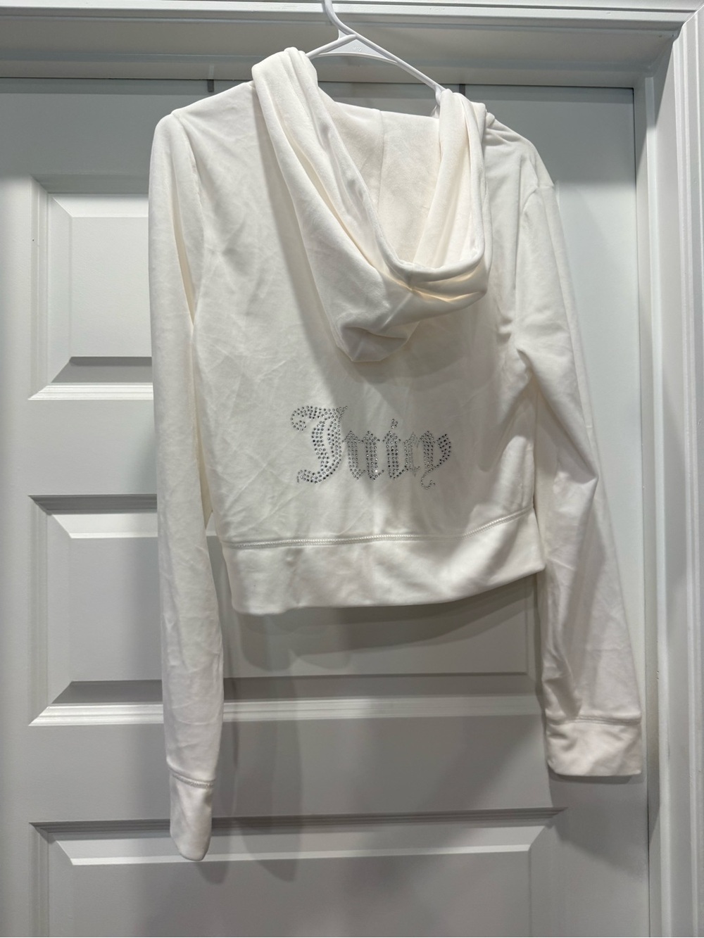 NWT Juicy Couture Crystal Logo Cropped Zip Jacket